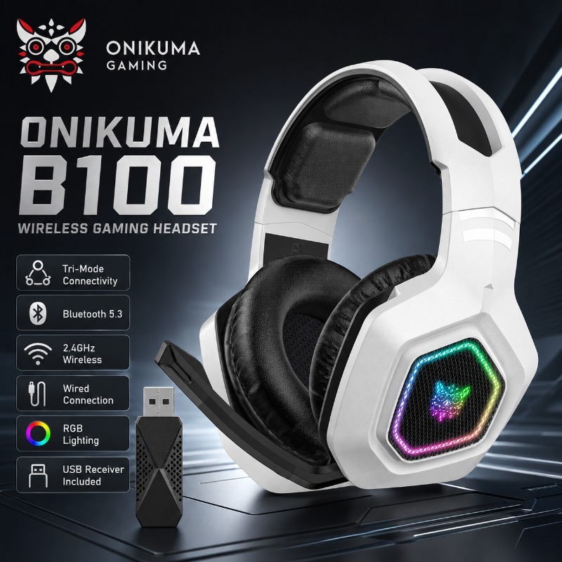 Gaming Console In Amazon - ONIKUMA B100 Wireless Gaming Headset Bluetooth