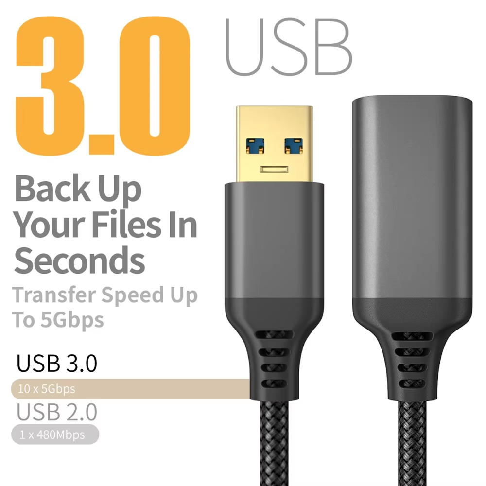 Laptop Gaming Console - 0.5m-5m Transmission Cord For Desktop/Laptop/Mouse/Printer/Camera/Gamepad USB3.0
