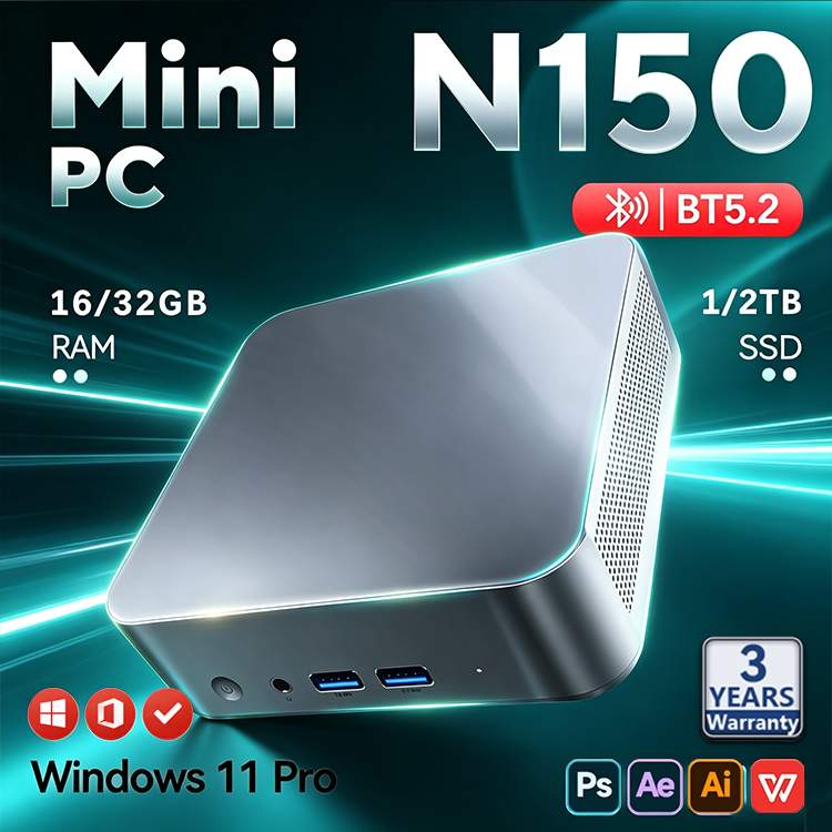 Gaming Console Mini - 2026 Intel N150 Mini PC Protable
