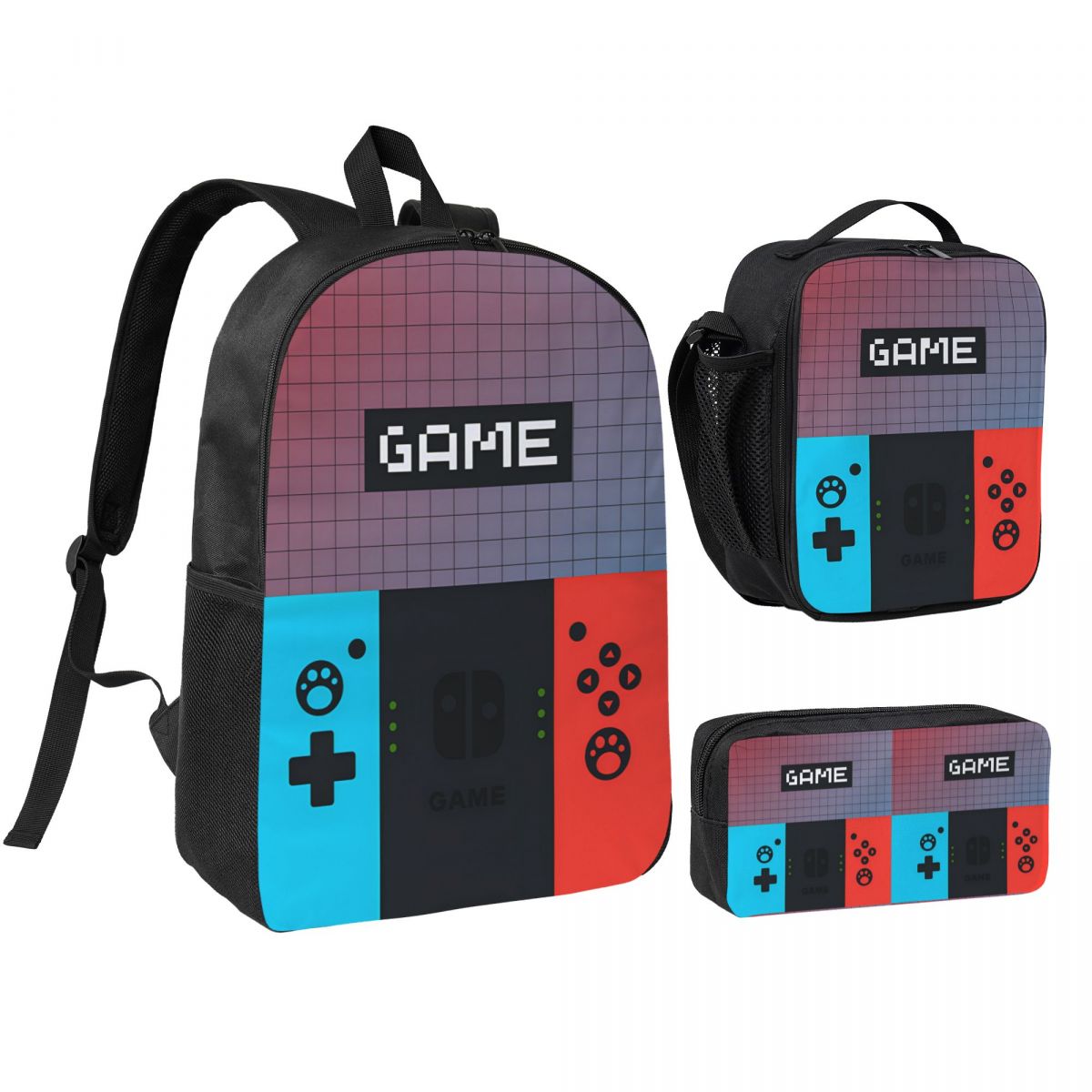 Gaming Console In 90S - 3pecs/set Games Console Backpack for Student