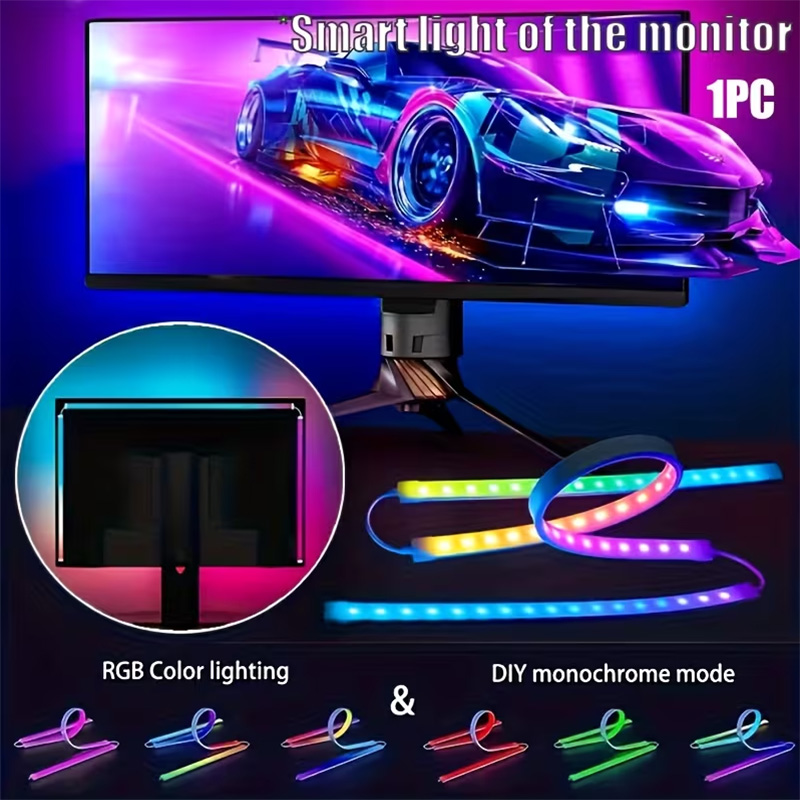 Led Gaming Light Strip - RGB Gaming Lights Strip Monitor Backlight