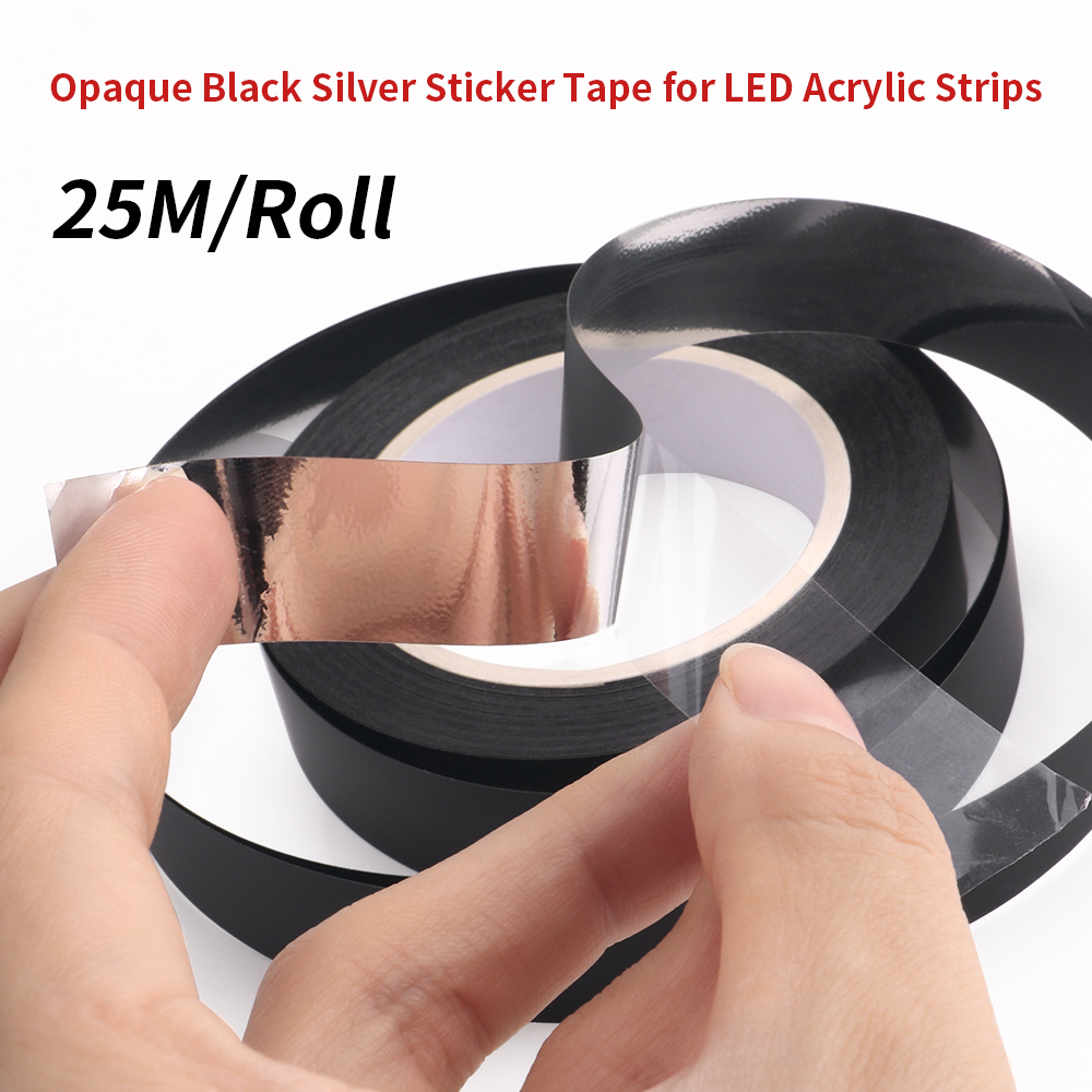 Led Gaming Light Strip - 25M/Roll Matt Black Tape Sticker Opaque
