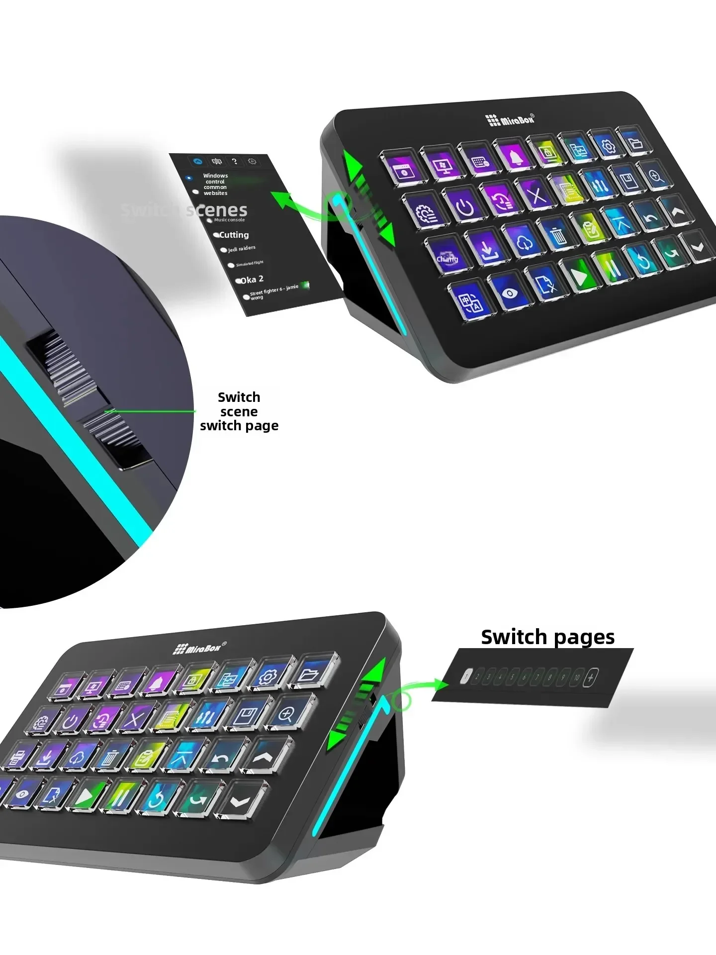 Mirabox XL Stream Deck Macro K - Gaming Console Keyboard 评论和价格