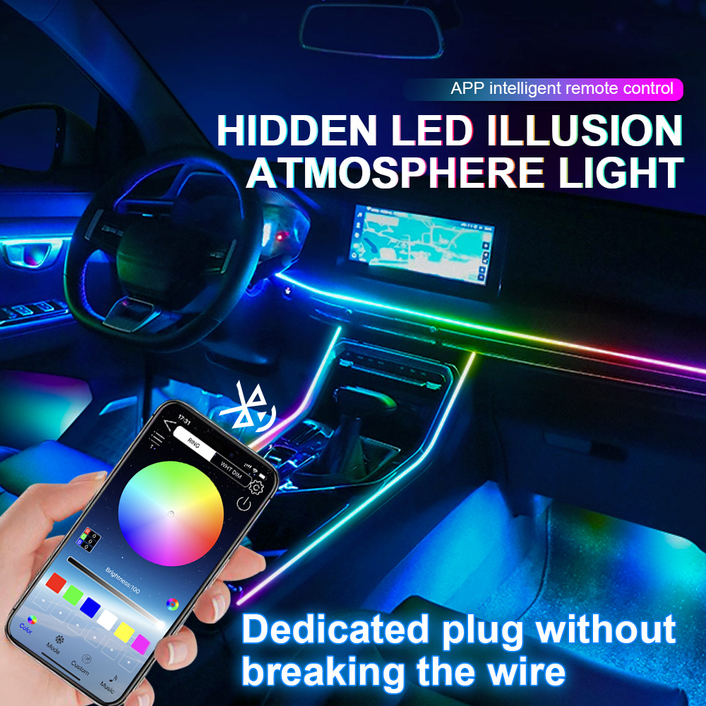 18/22 in 1 Acrylic Led Car Amb - Led Gaming Light Strip 评论和价格