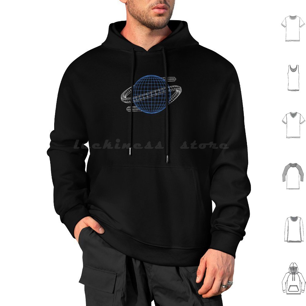 Saturn Wireframe Hoodies Long  - Gaming Console In 90S 评论和价格