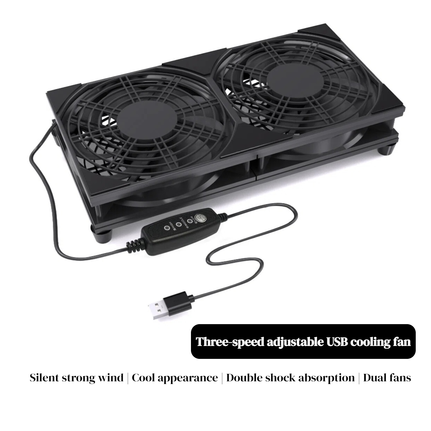 Dual USB Cooling Fan with 3-Sp - Gaming Console In 评论和价格