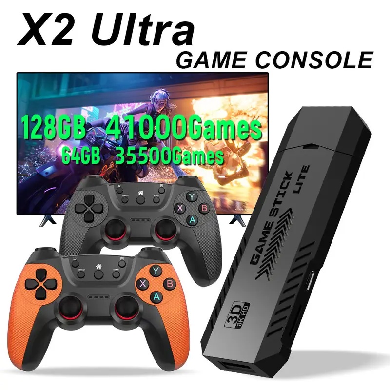 X2 Ultra Pro Retro Game Stick  - Gaming Console Mini 评论和价格
