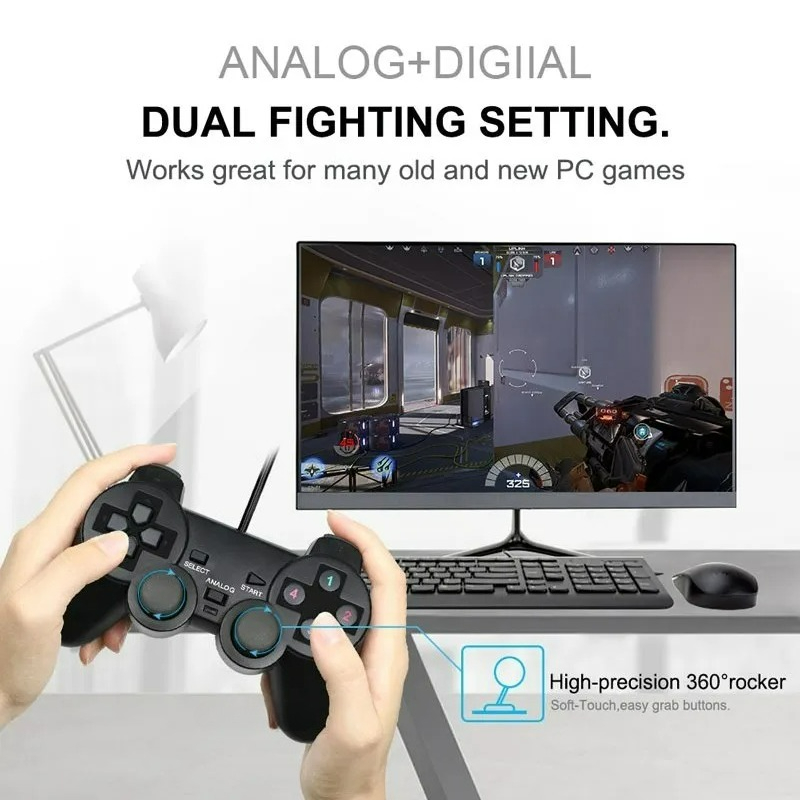 Wired USB PC Gaming Joystick G - Laptop Gaming Console 评论和价格