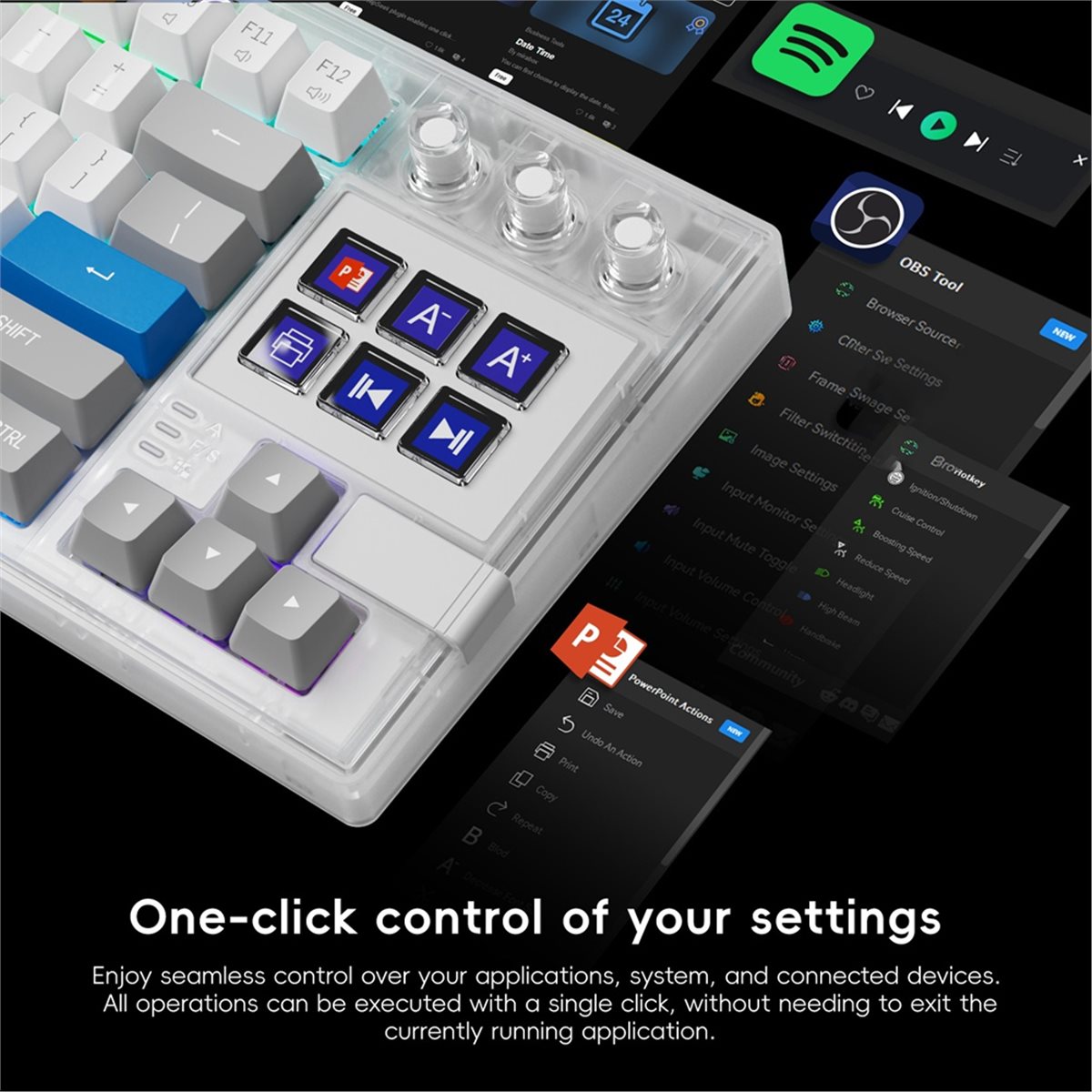 popop K1 Pro 6 LCD Visual Mech - Gaming Console Keyboard 评论和价格