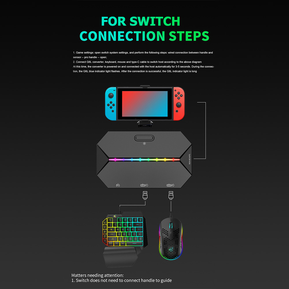 G6L Wired Keyboard Mouse Conve - Gaming Console In 90S 评论和价格