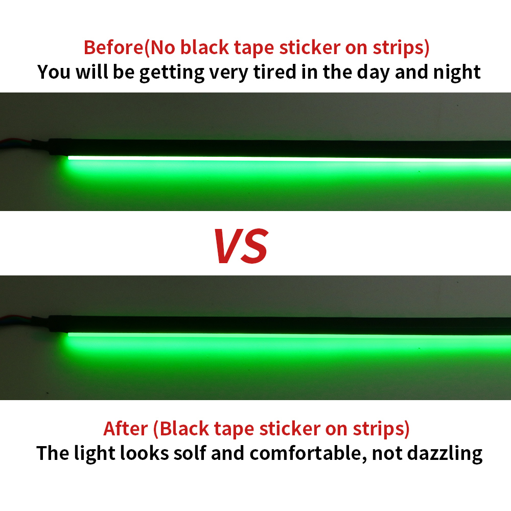 25M/Roll Matt Black Tape Stick - Led Gaming Light Strip 评论和价格