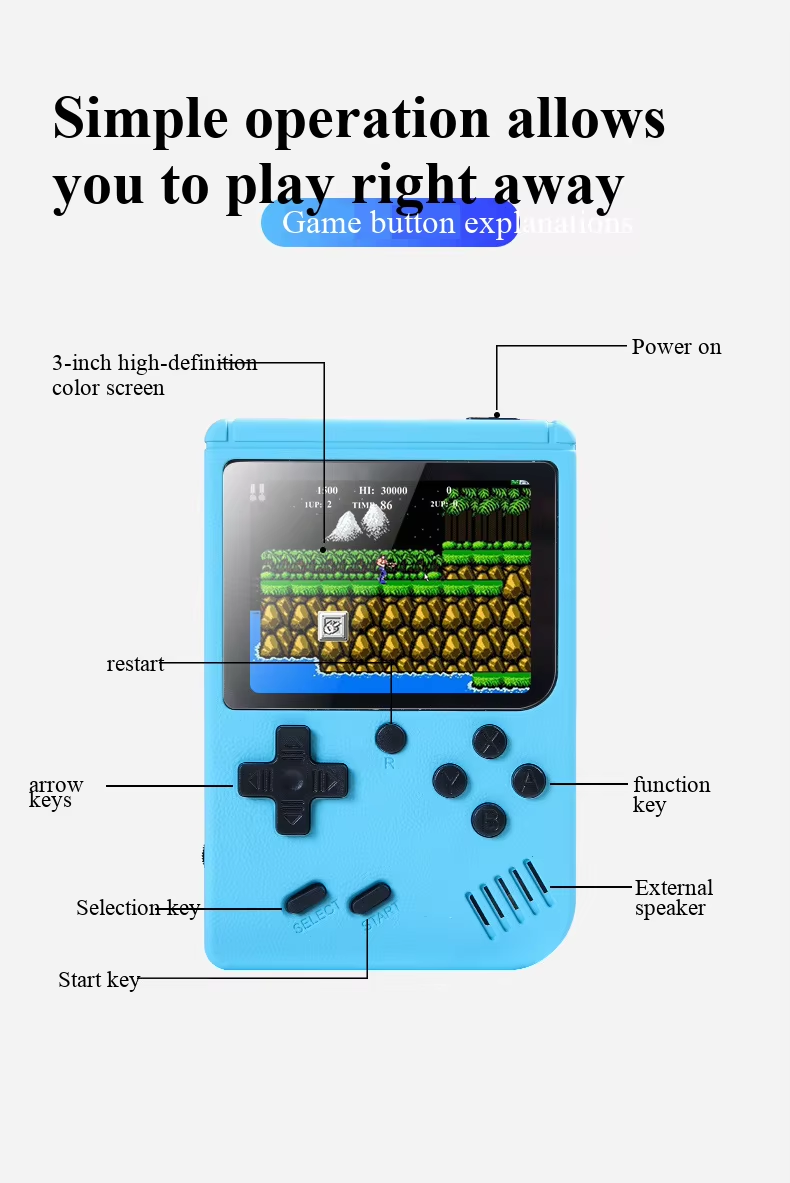 NEW 3 Inch Portable Retro Mini - Gaming Console For Sale 评论和价格