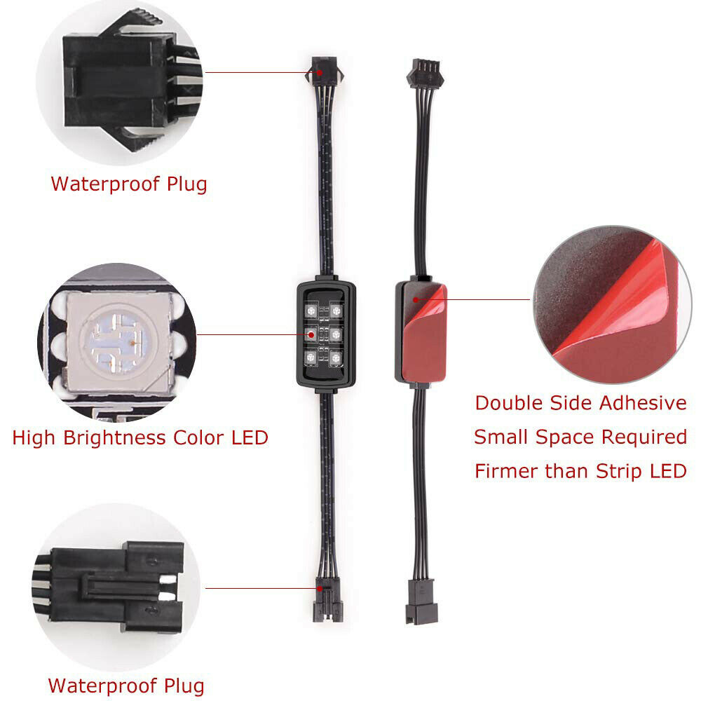Niscarda Car Motorcycle RGB LE - Led Gaming Light Strip 评论和价格