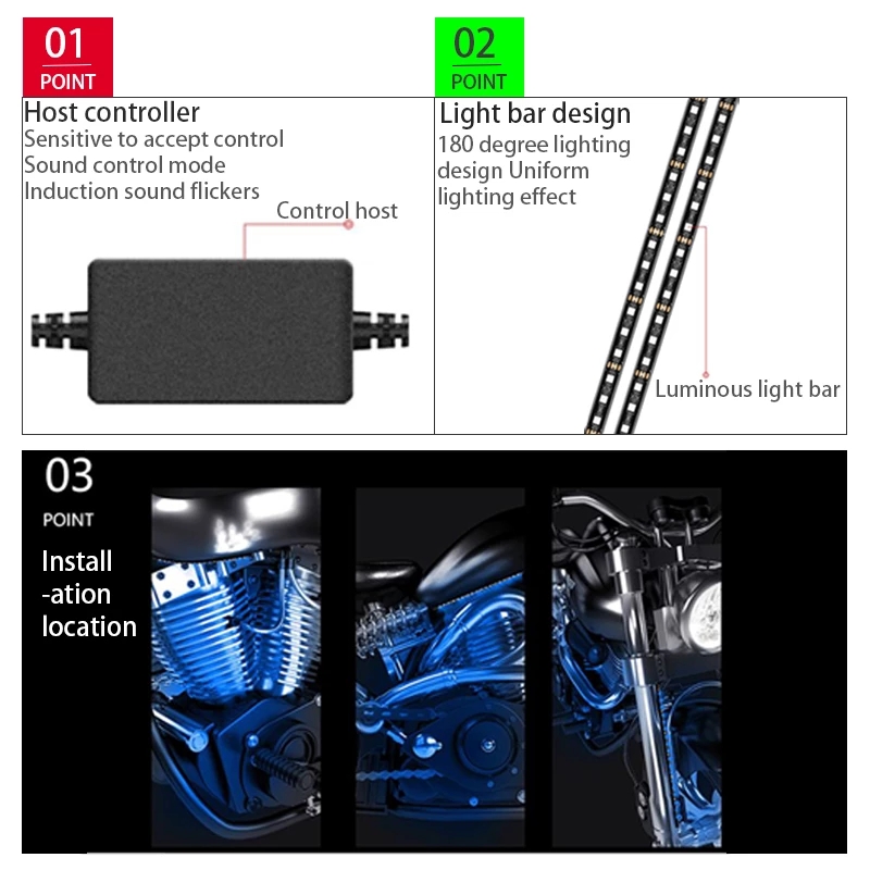 LED Motorcycle Decorative Ambi - Led Gaming Light Strip 评论和价格