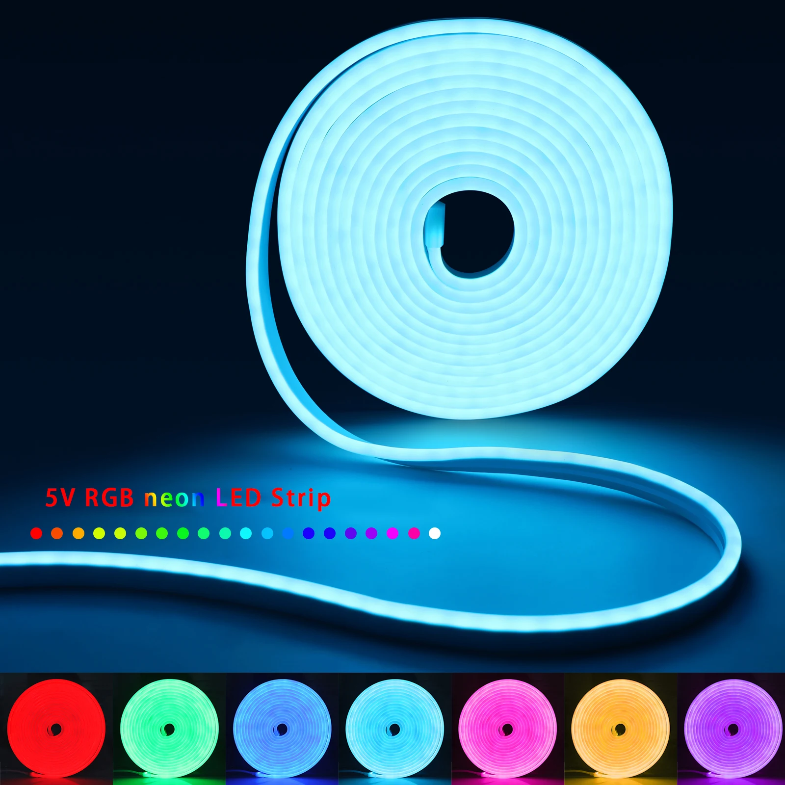 1-5m RGB LED Neon Strip Light  - Led Gaming Light Strip 评论和价格